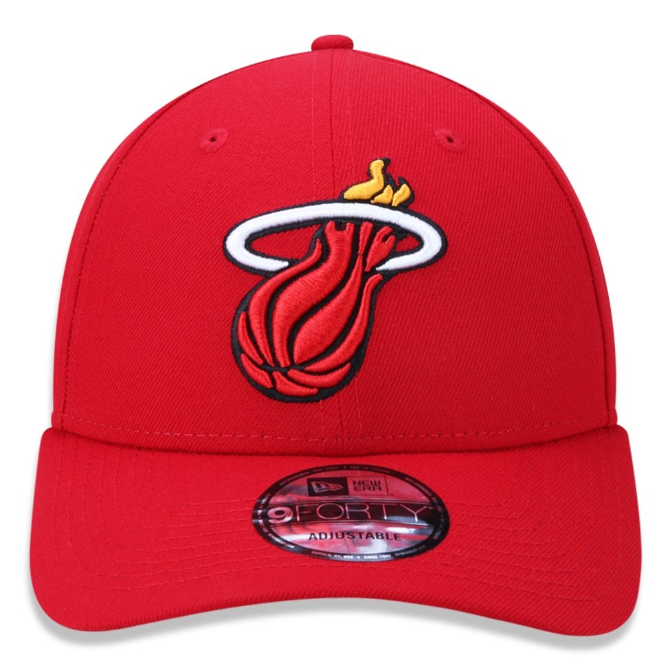Bone New Era 9FORTY NBA Miami Heat Vermelho 2