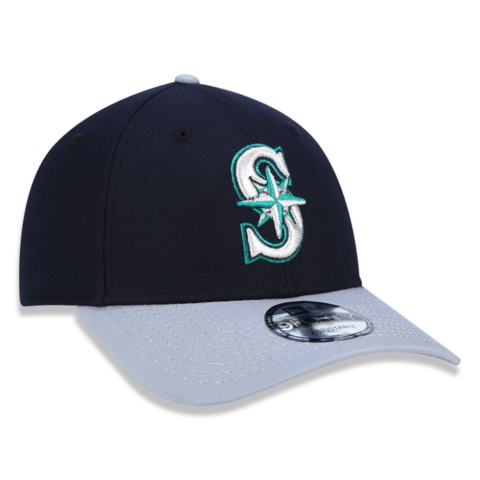 Bone New Era 9FORTY MLB Seattle Mariners Azul 3