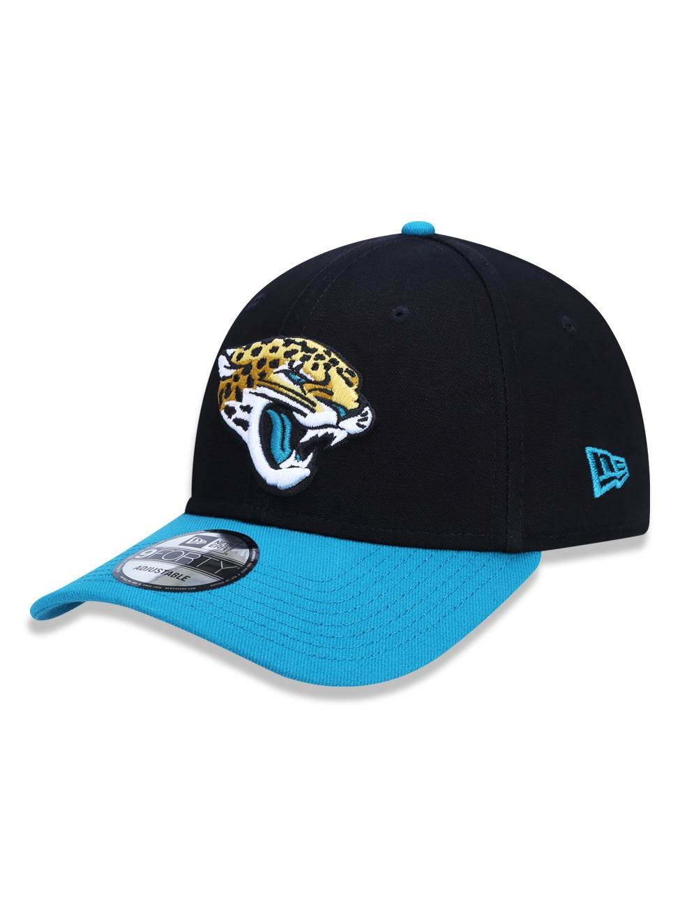 Bone New Era 9FORTY Jacksonville Jaguars NFL Preto 1