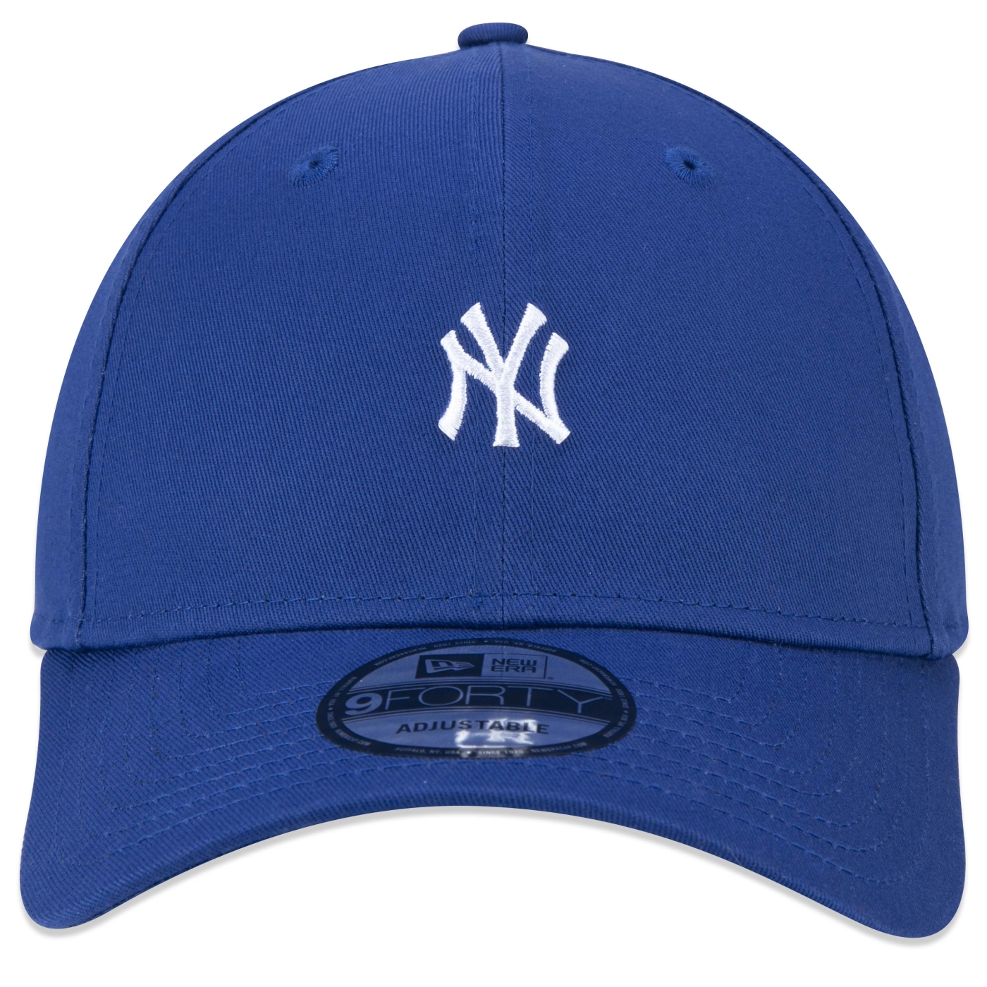 Bone New Era 9FORTY Snapback MLB New York Yankees Mini Logo Aba Curva Azul Azul 2