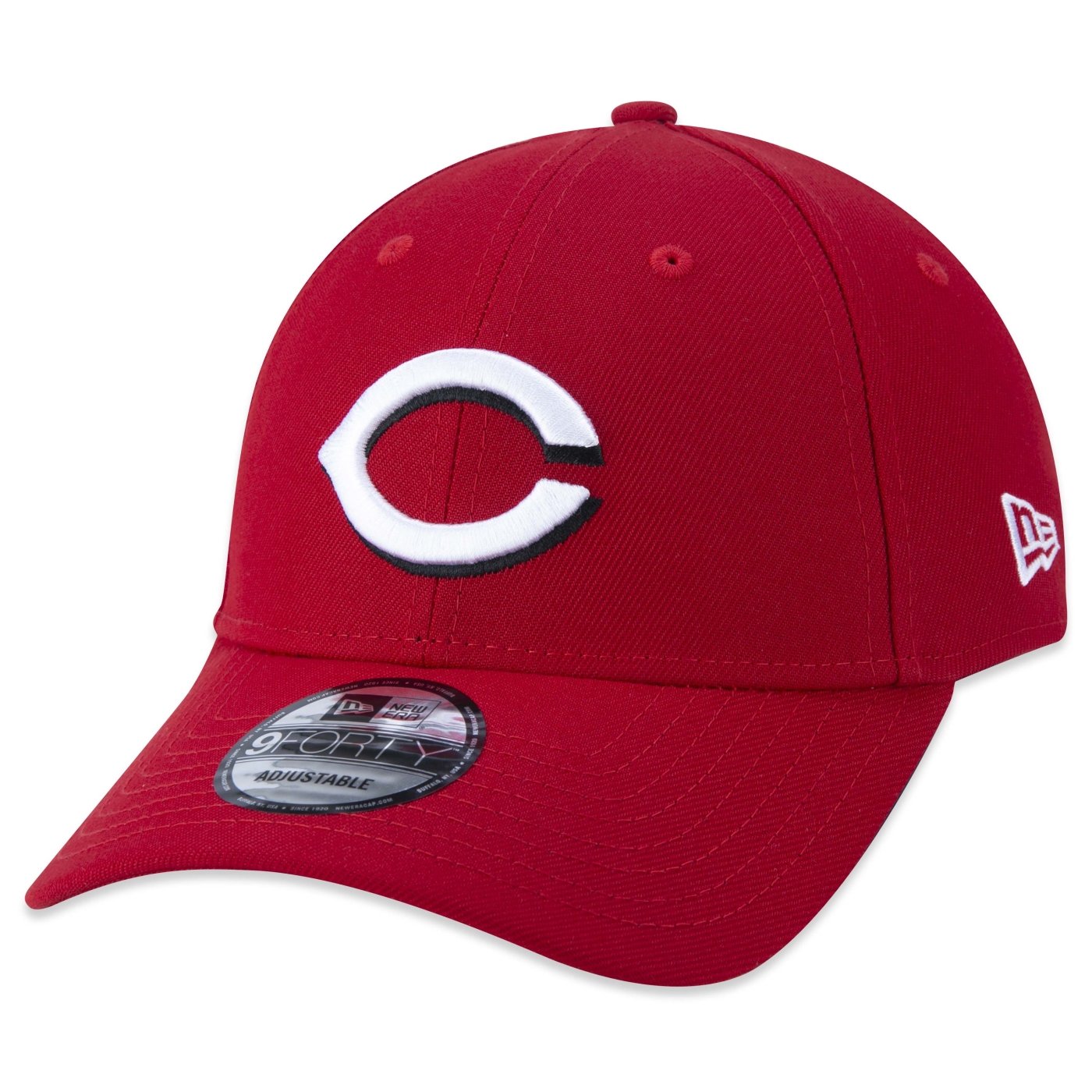 Bone New Era 9FORTY Snapback MLB Cincinnati Reds Aba Curva Vermelho Vermelho 1
