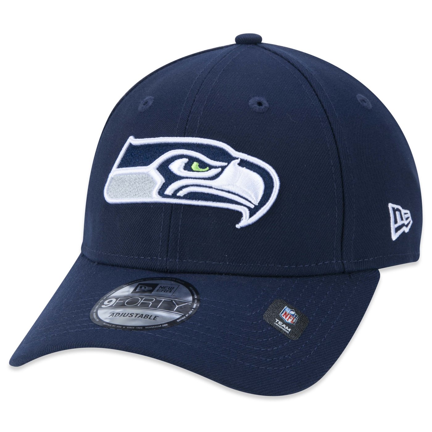 Bone New Era 9FORTY NFL Seattle Seahawks Marinho 1