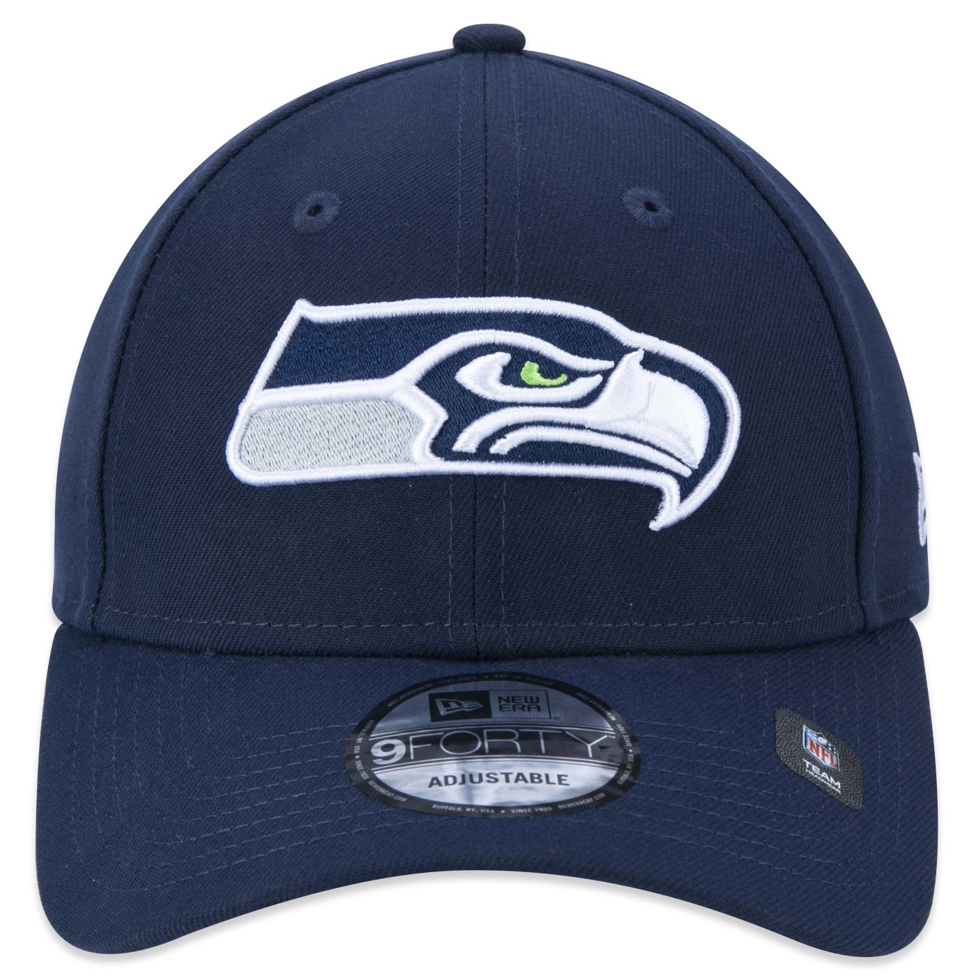 Bone New Era 9FORTY NFL Seattle Seahawks Marinho 2