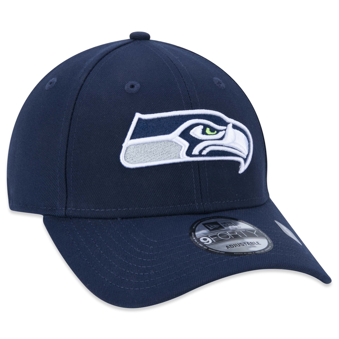 Bone New Era 9FORTY NFL Seattle Seahawks Marinho 3