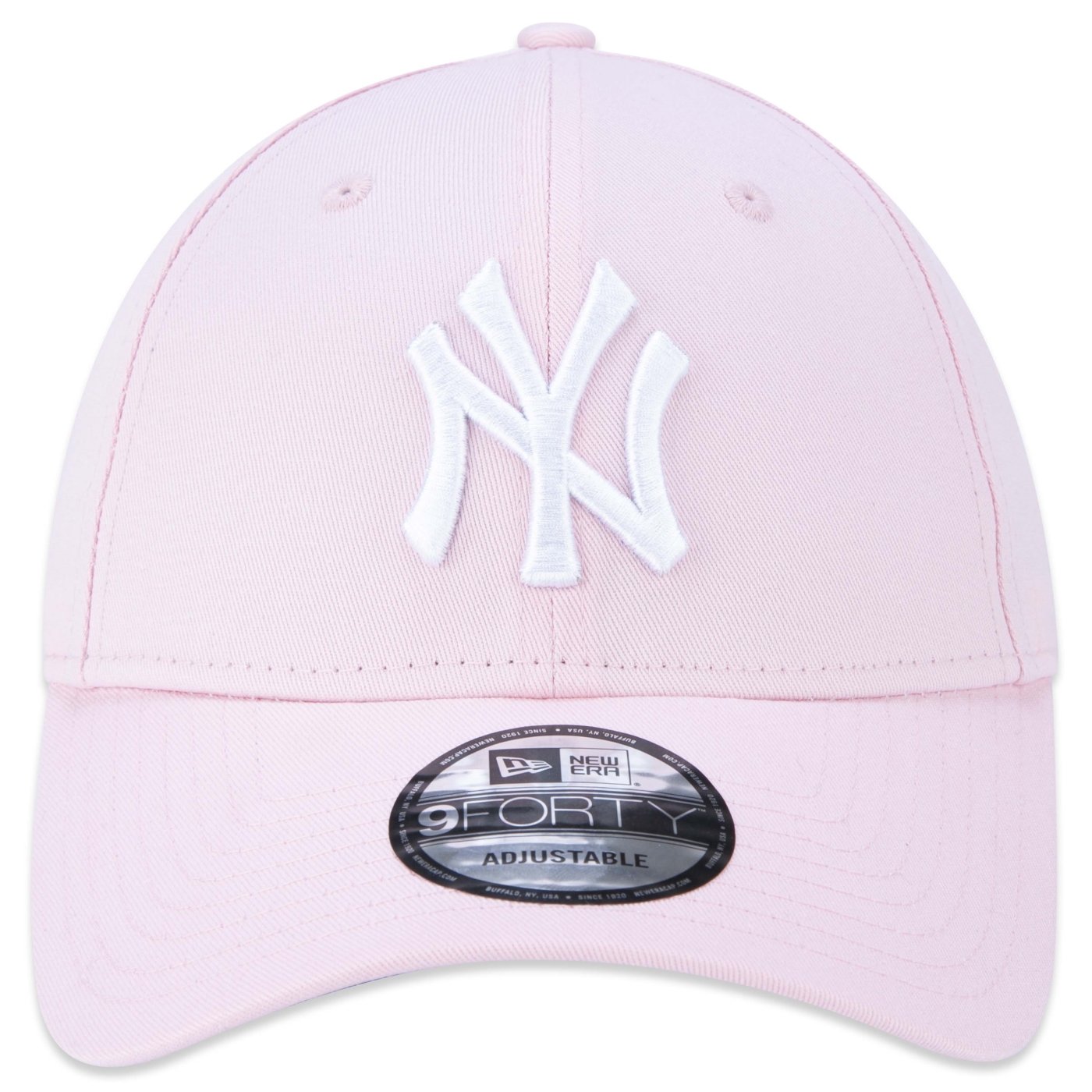 Bone New Era 9FORTY Snapback MLB New York Yankees Aba Curva Rosa Rosa 2