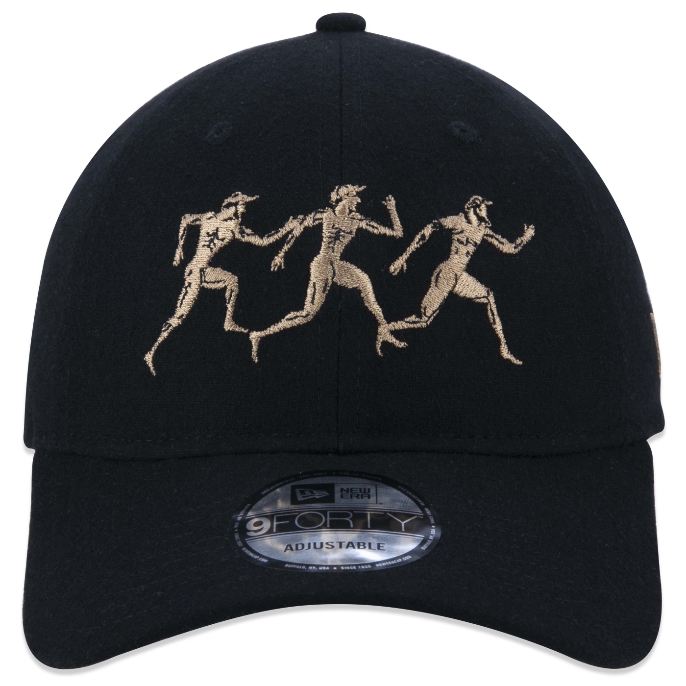 Bone New Era 9FORTY Desestruturado Old Culture Aba Curva Preto 2