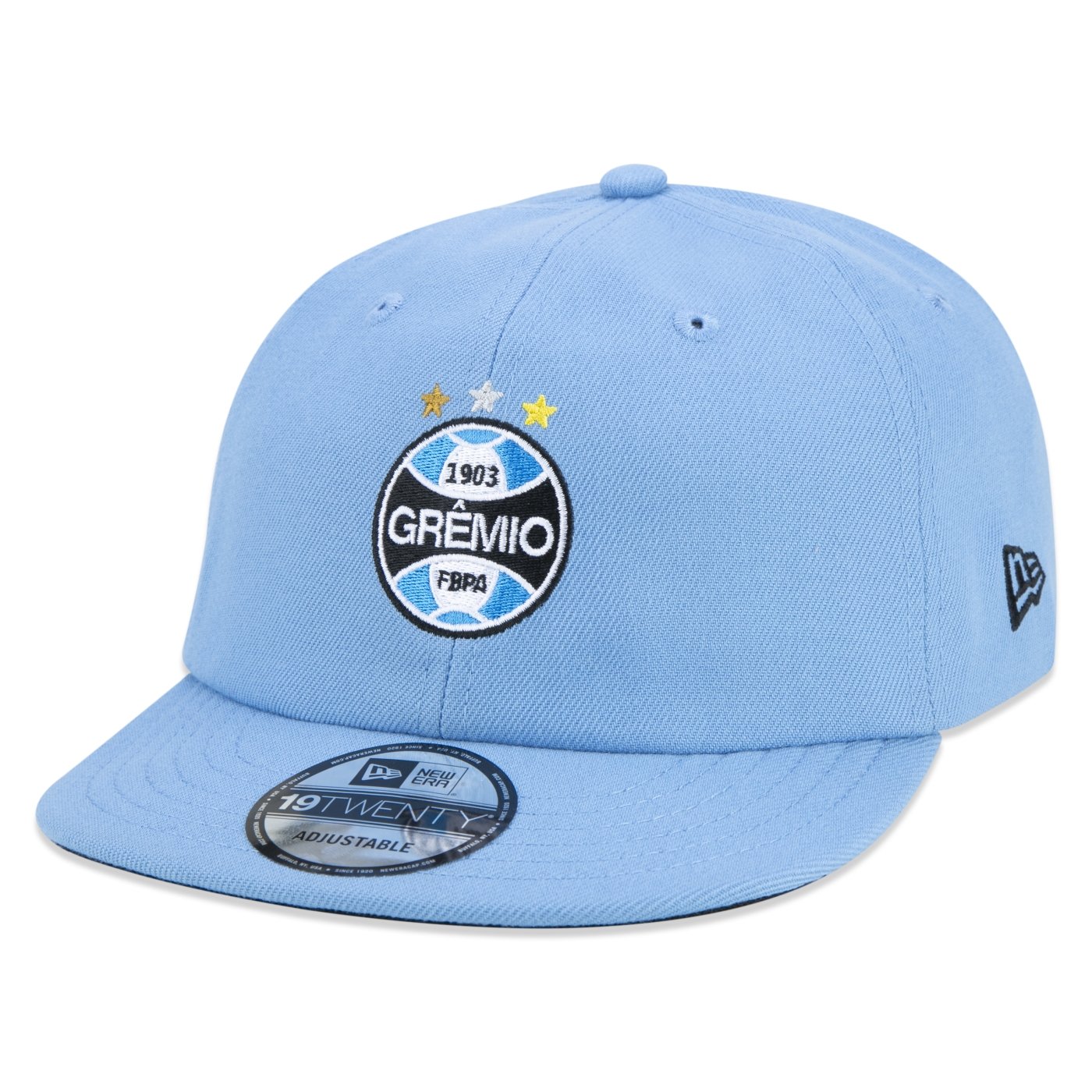 Bone New Era 19TWENTY Strapback Aba Reta Futebol Gremio Azul 1