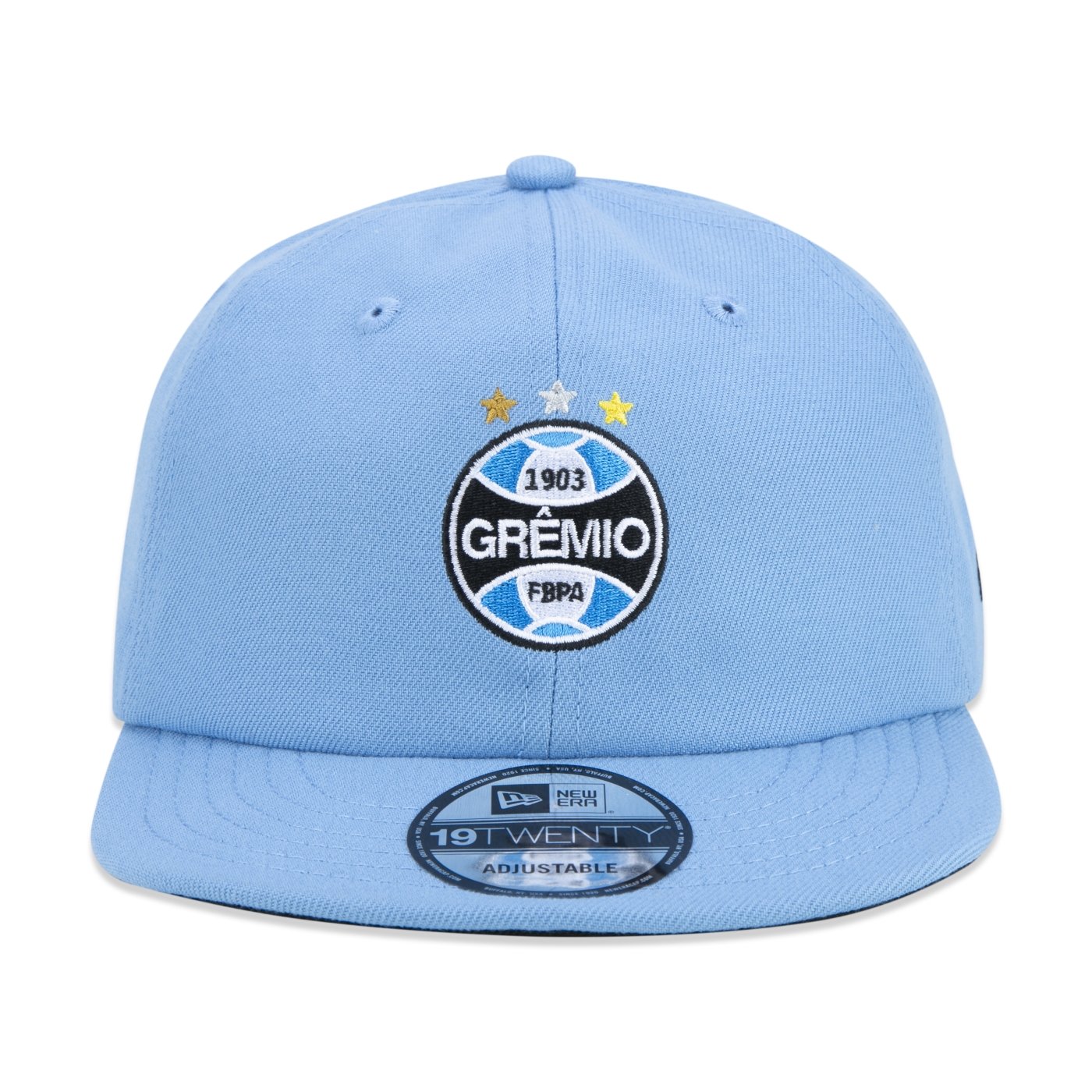 Bone New Era 19TWENTY Strapback Aba Reta Futebol Gremio Azul 2