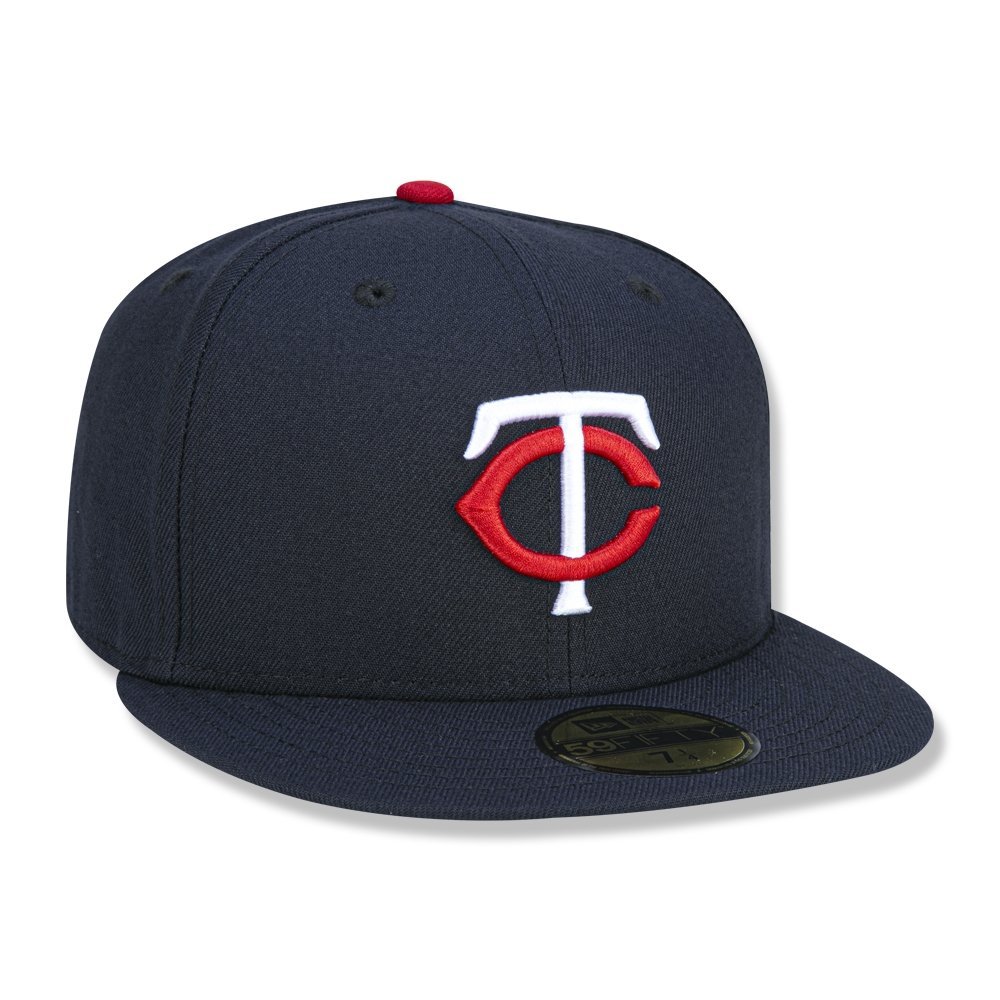 Bone New Era 59FIFTY MLB Minnesota Twins Game Cap Game Cap Azul Marinho 3