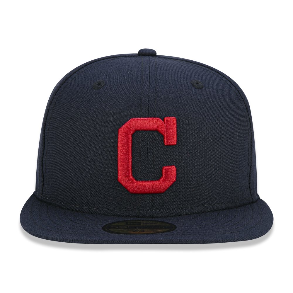 Bone New Era 59FIFTY Cleveland Indians MLB Azul 2