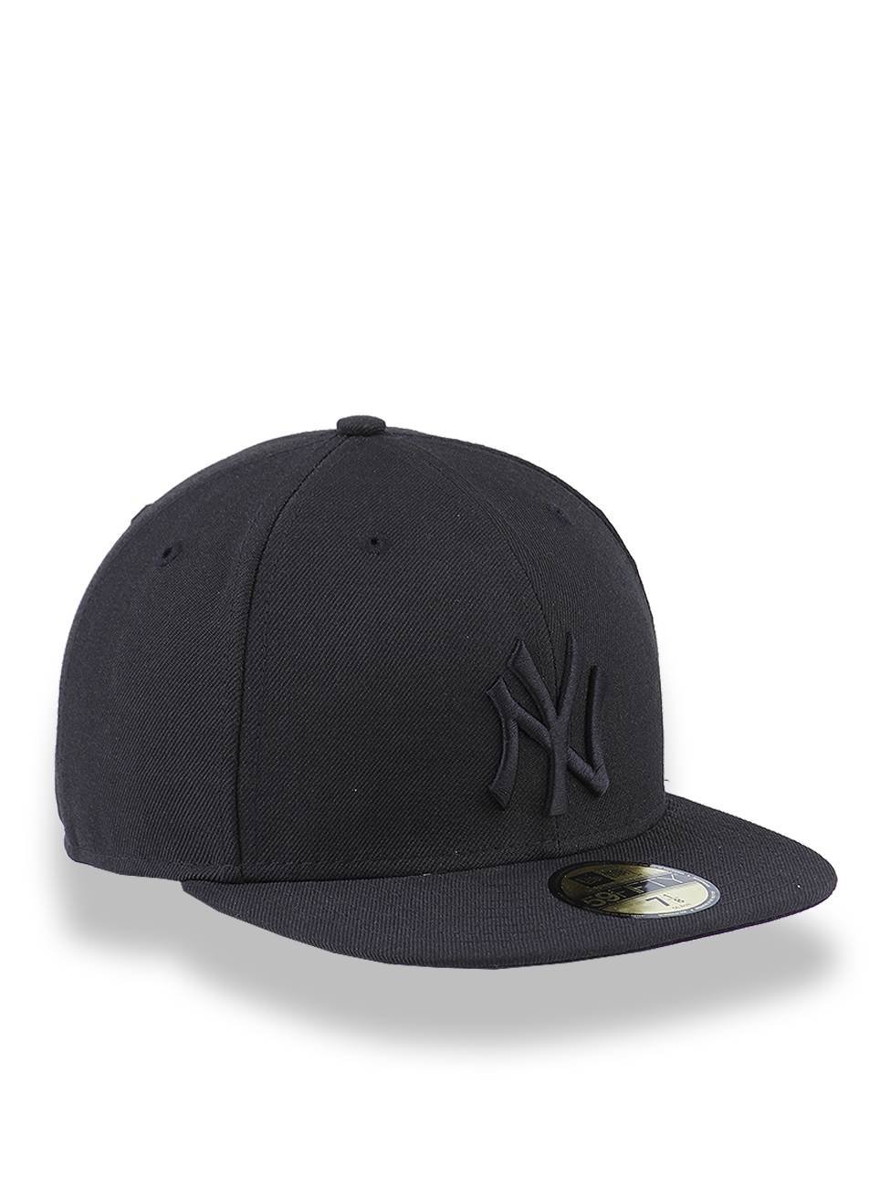 Bone New Era 59FIFTY Fitted MLB New York Yankees Preto 5