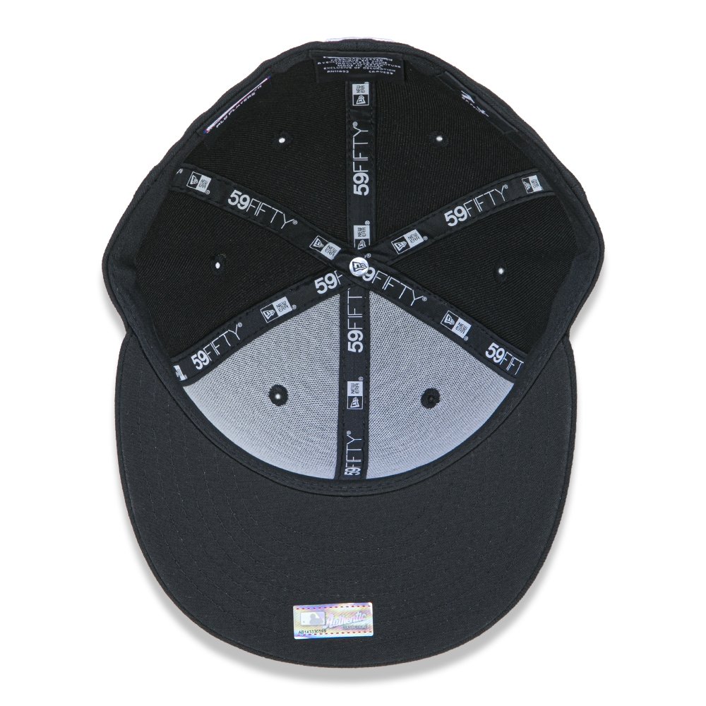 Bone New Era 59FIFTY Miami Marlins MLB Preto 5