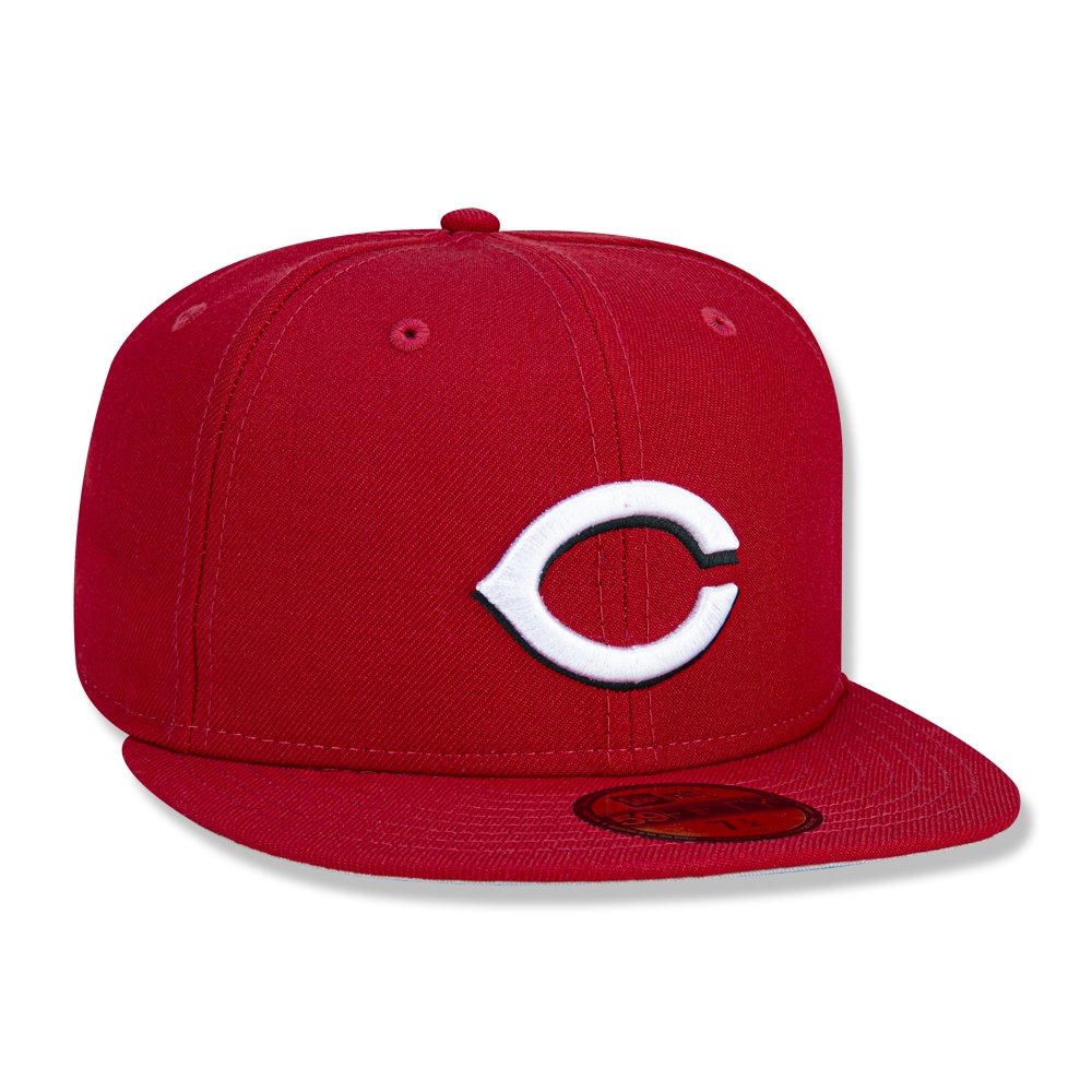 Bone New Era 59FIFTY Cincinnati Reds MLB Vermelho 3
