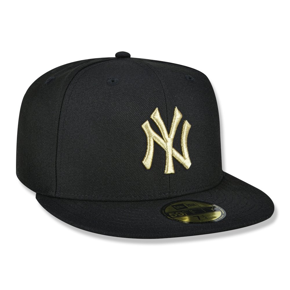 Bone New Era 59FIFTY MLB New York Yankees Preto 3