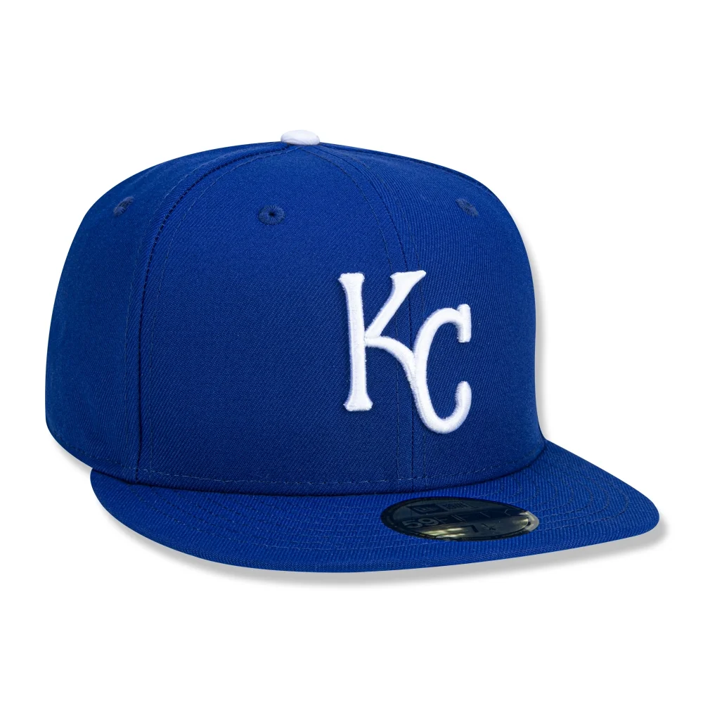 Bone New Era 59FIFTY Kansas City Royals MLB Azul 3