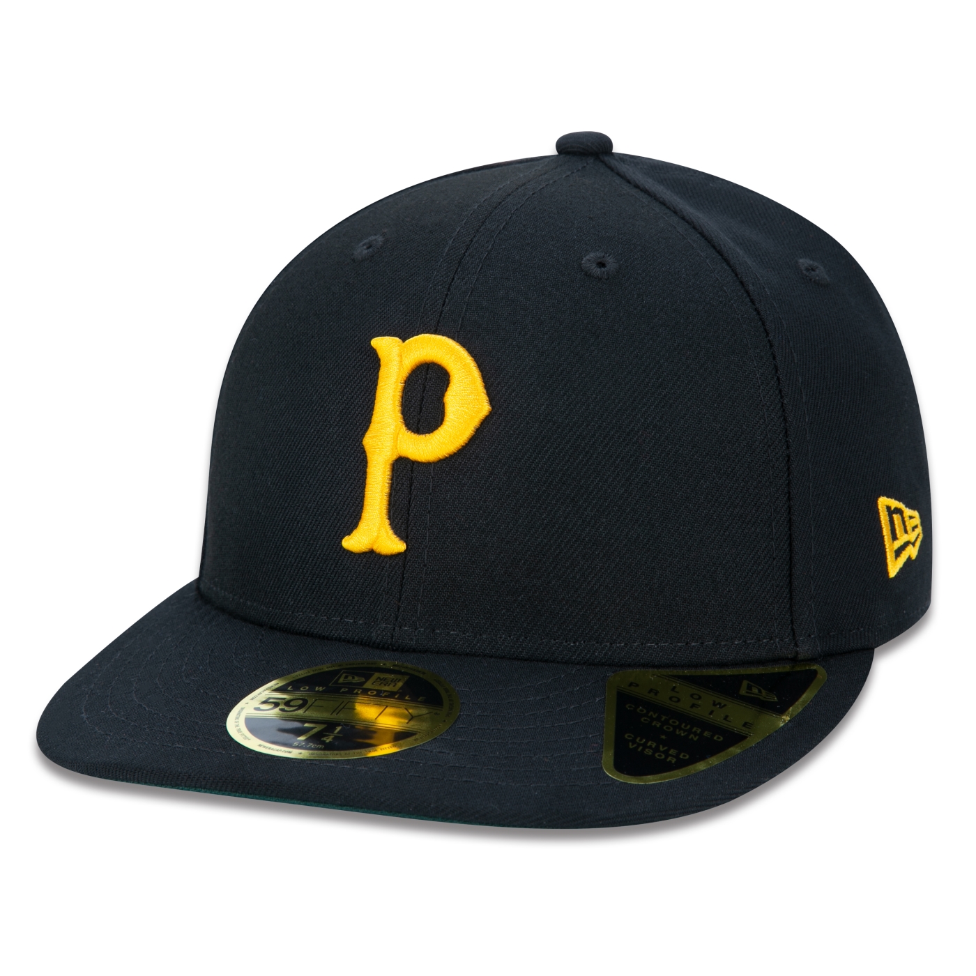 Boné New Era 59FIFTY Low Profile MLB Pittsburgh Pirates Modern Classic Aba Pre Curvada Fitted Aba Curva Fitted