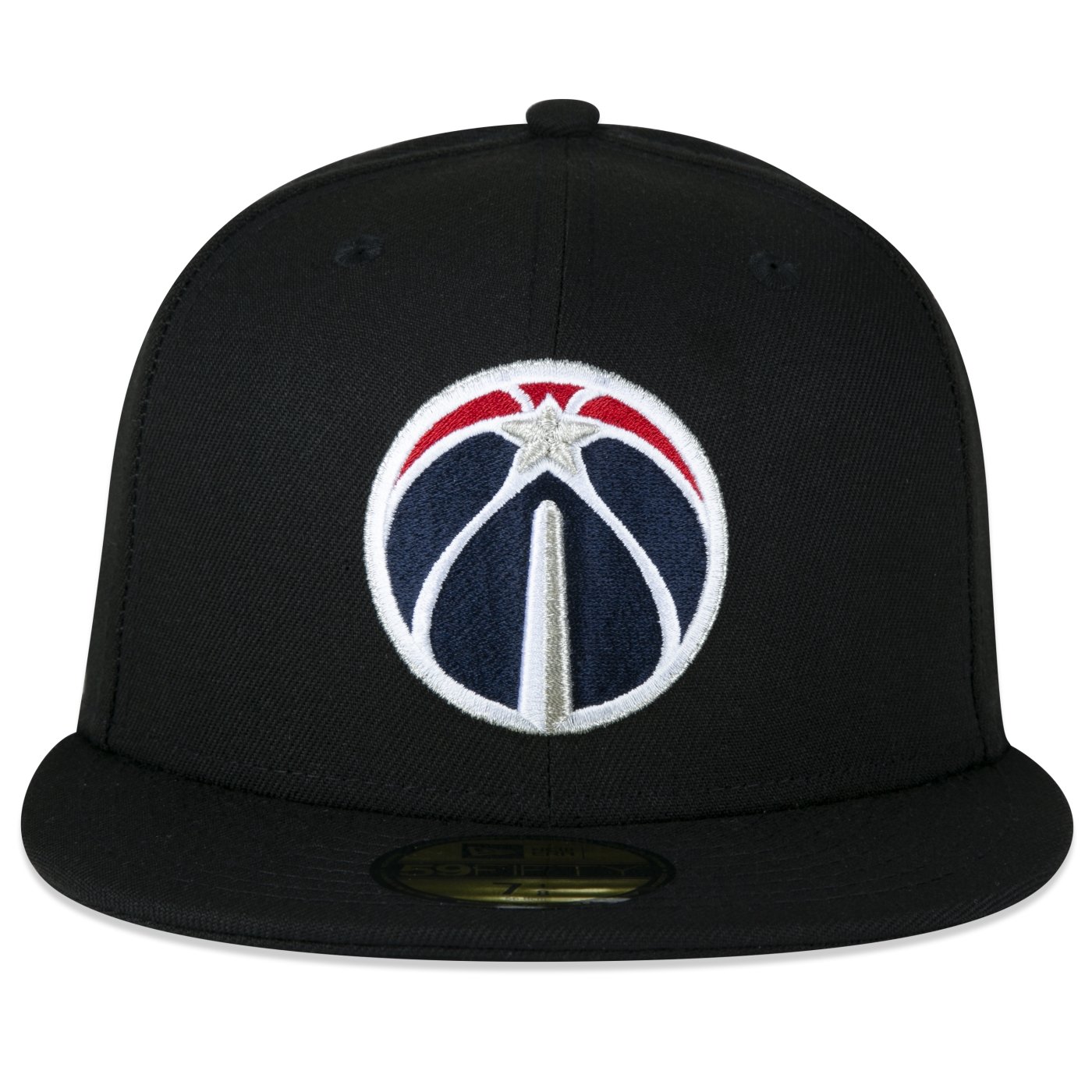 Bone New Era 59FIFTY Aba Reta NBA Washington Wizards Preto 2