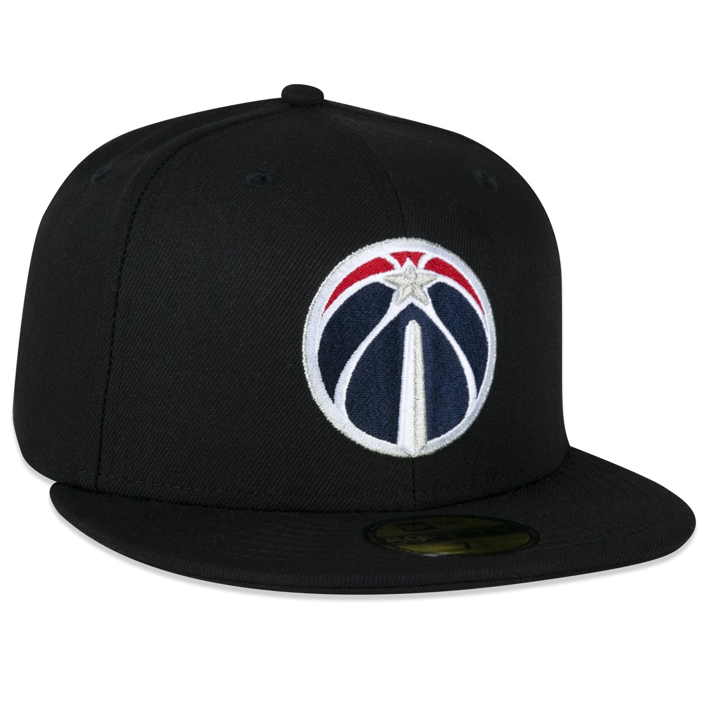 Bone New Era 59FIFTY Aba Reta NBA Washington Wizards Preto 3