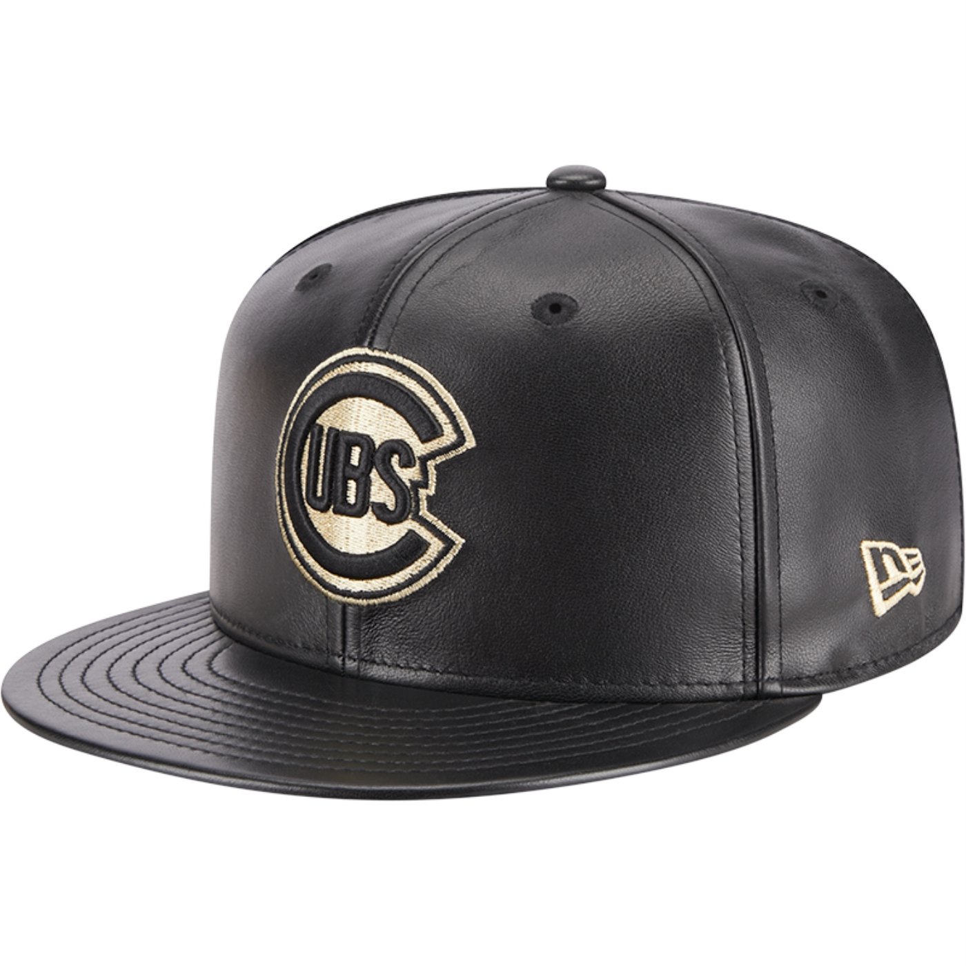 Bone New Era 59FIFTY Fitted Chicago Cubs Aba Reta Preto 1