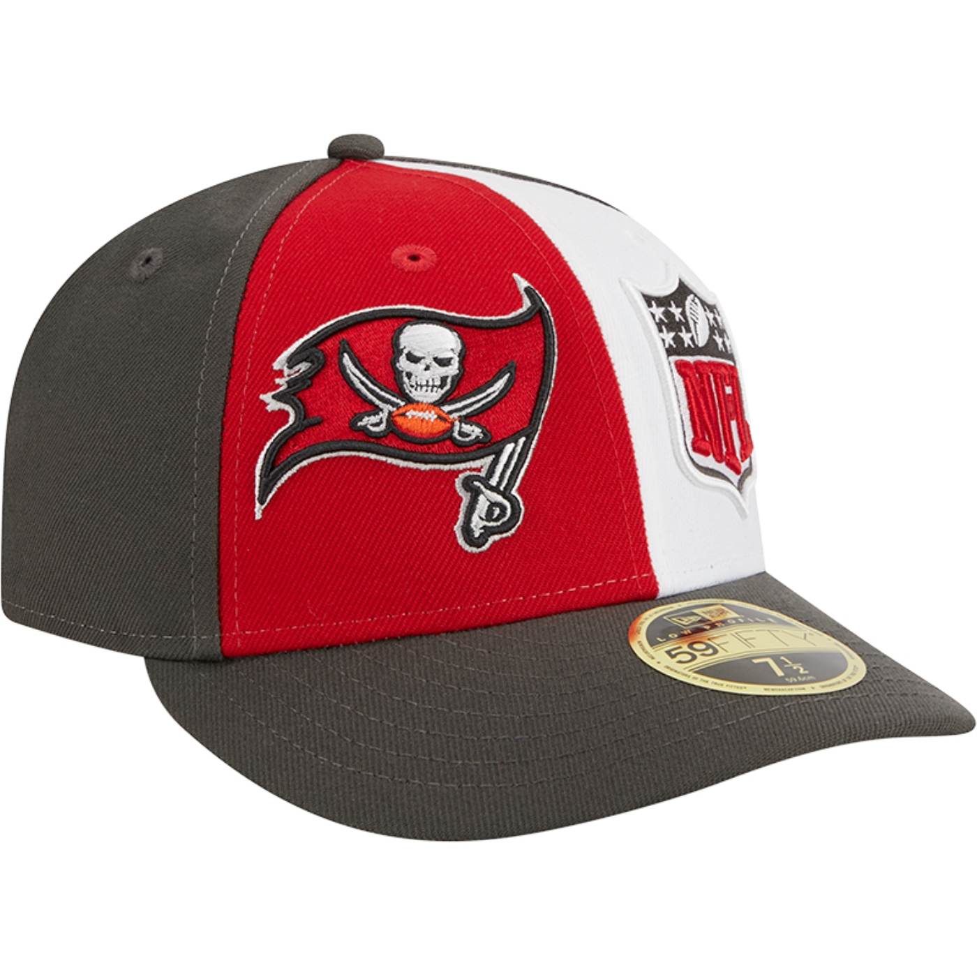 Bone New Era 59FIFTY Fitted Low Profile Tampa Bay Buccaneers Sideline 2023 Branco 2