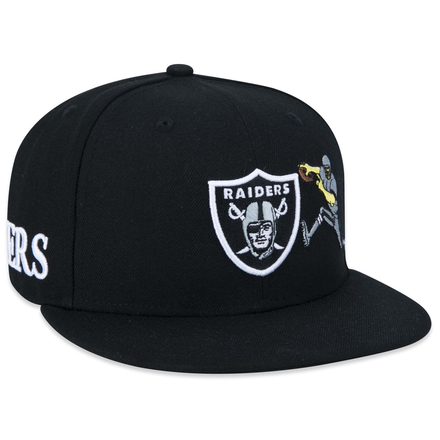 Bone New Era 59FIFTY Fitted NFL Las Vegas Raiders Freestyle Preto 3