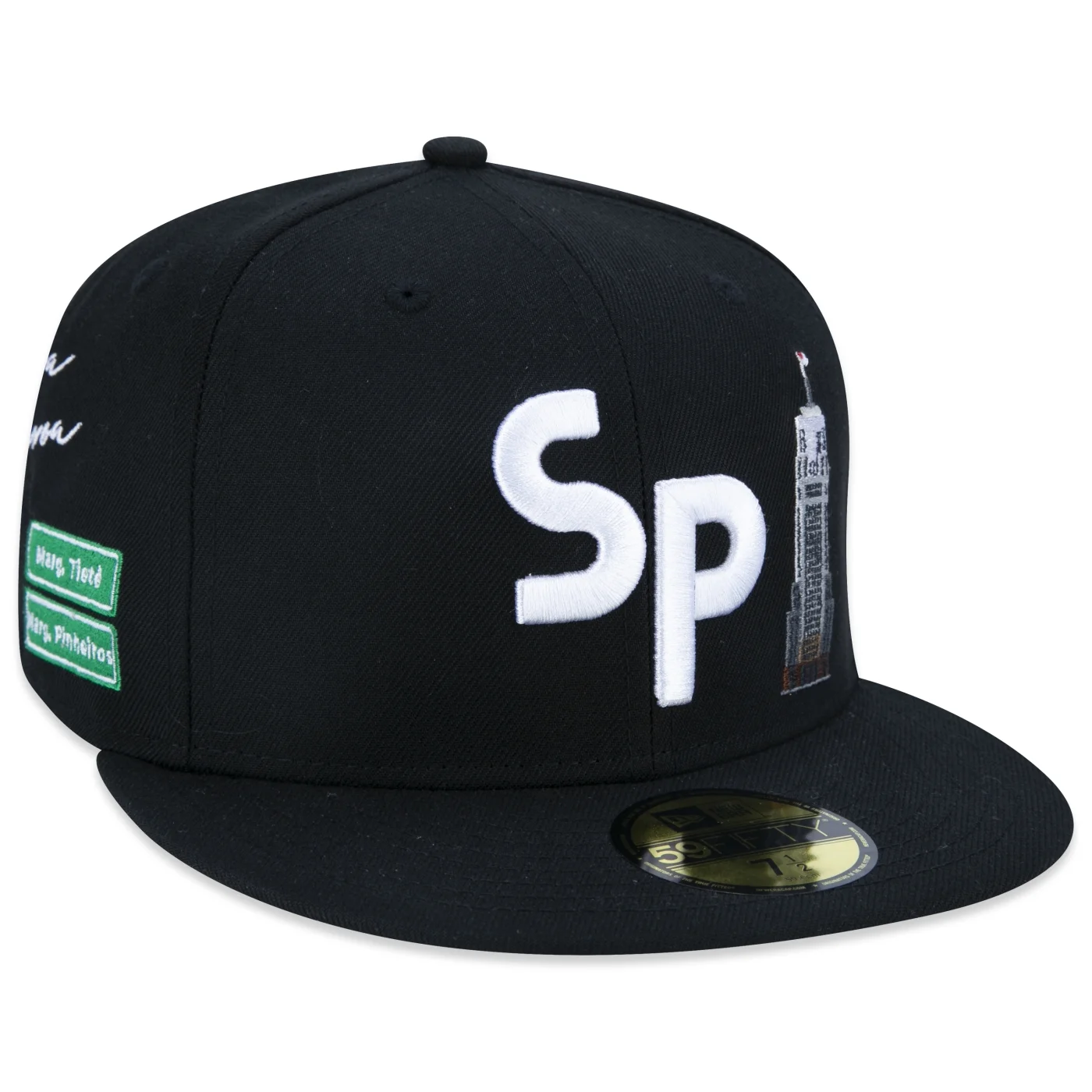 Bone New Era 59FIFTY Fitted Cidade de Sao Paulo Core Preto 3