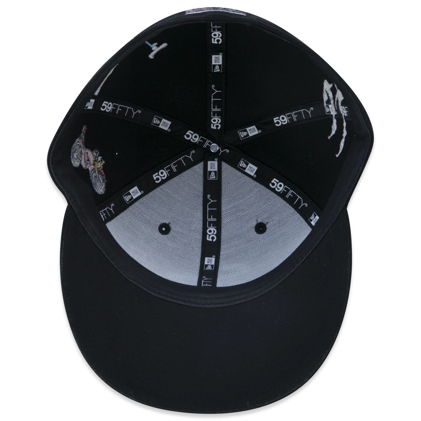 Bone New Era 59FIFTY Fitted Cidade de Sao Paulo Core Preto 5