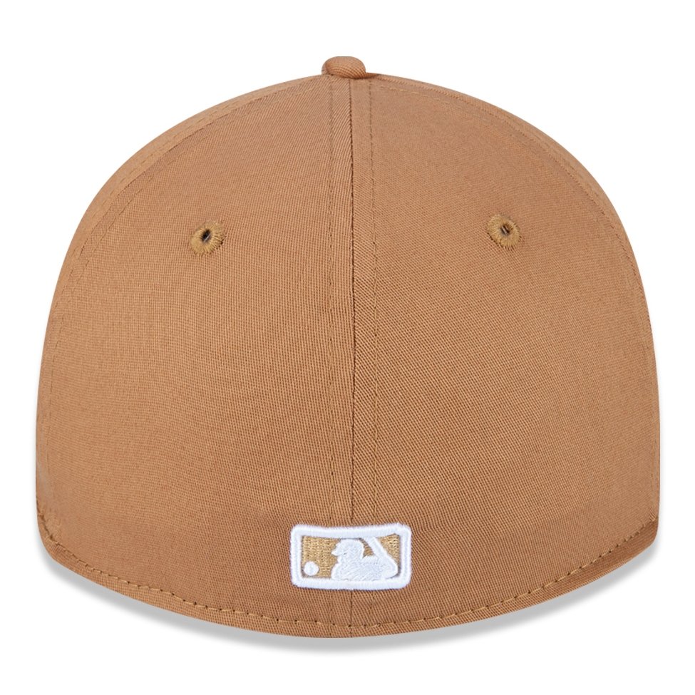 Bone New Era 39THIRTY High Crown MLB Los Angeles Dodgers Bege 4