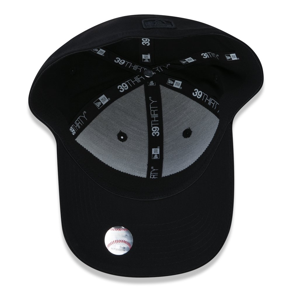 Bone New Era 39THIRTY High Crown MLB New York Yankees Preto 5