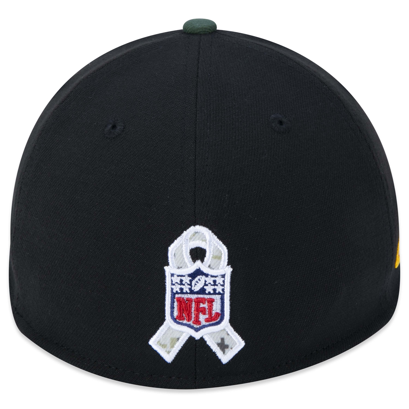 Bone New Era 39THIRTY Green Bay Packers Salute To Service 2022 Stretch Fit Preto 4