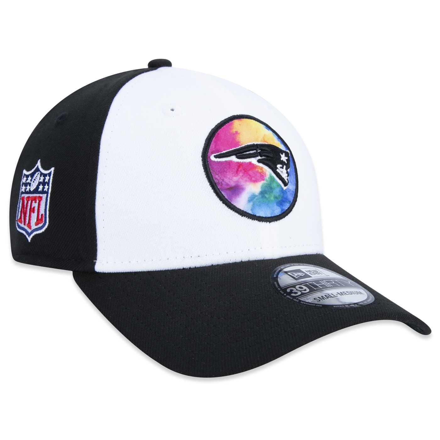 New Era New England Patriots Crucial Catch 39THIRTY Stretch Fit Hat - Tie Dye - L/XL