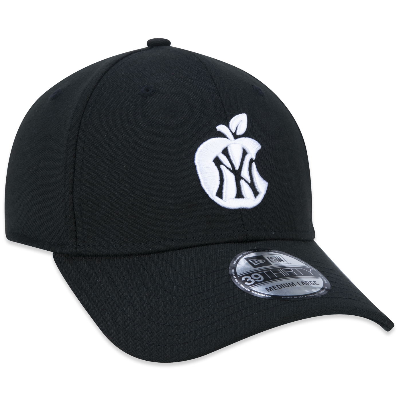 Bone New Era 39THIRTY MLB New York Yankees Core Preto 3