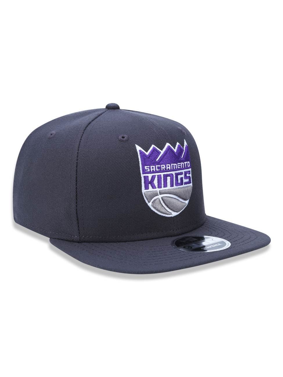 Bone New Era 9FIFTY Original Fit NBA Sacramento Kings Team Color Cinza 3