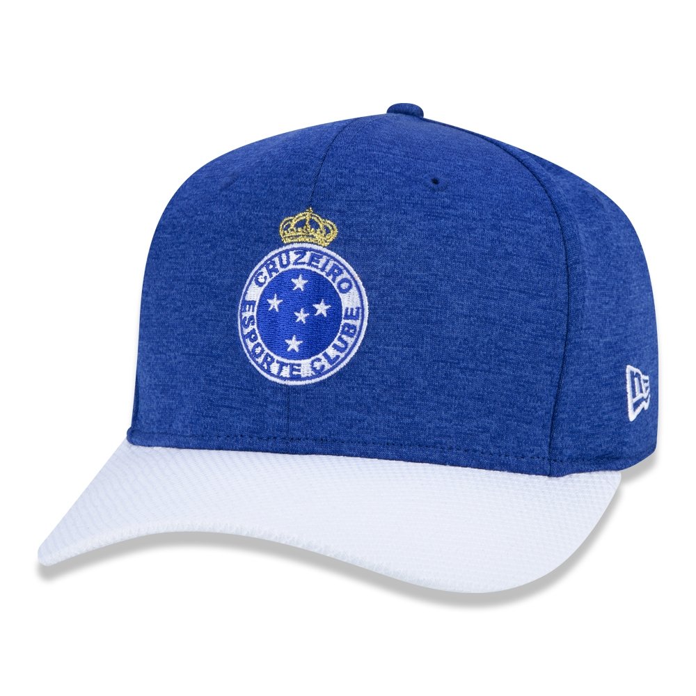 Bone New Era 9FIFTY Stretch Snap Futebol Cruzeiro Aba Pre Curvada
