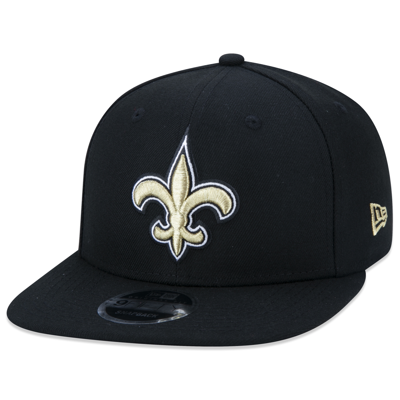 Bone New Era 9FIFTY Original Fit Snapback NFL New Orleans Saints Aba Reta Preto Preto 1