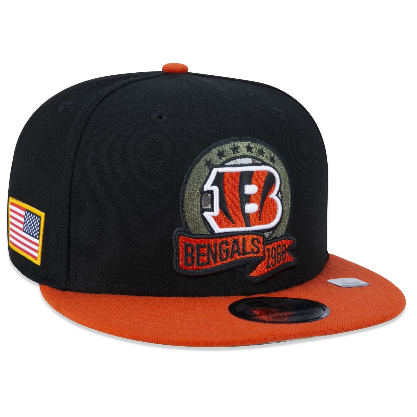 Bone New Era 9FIFTY Cincinnati Bengals Salute To Service 2022 Aba Reta