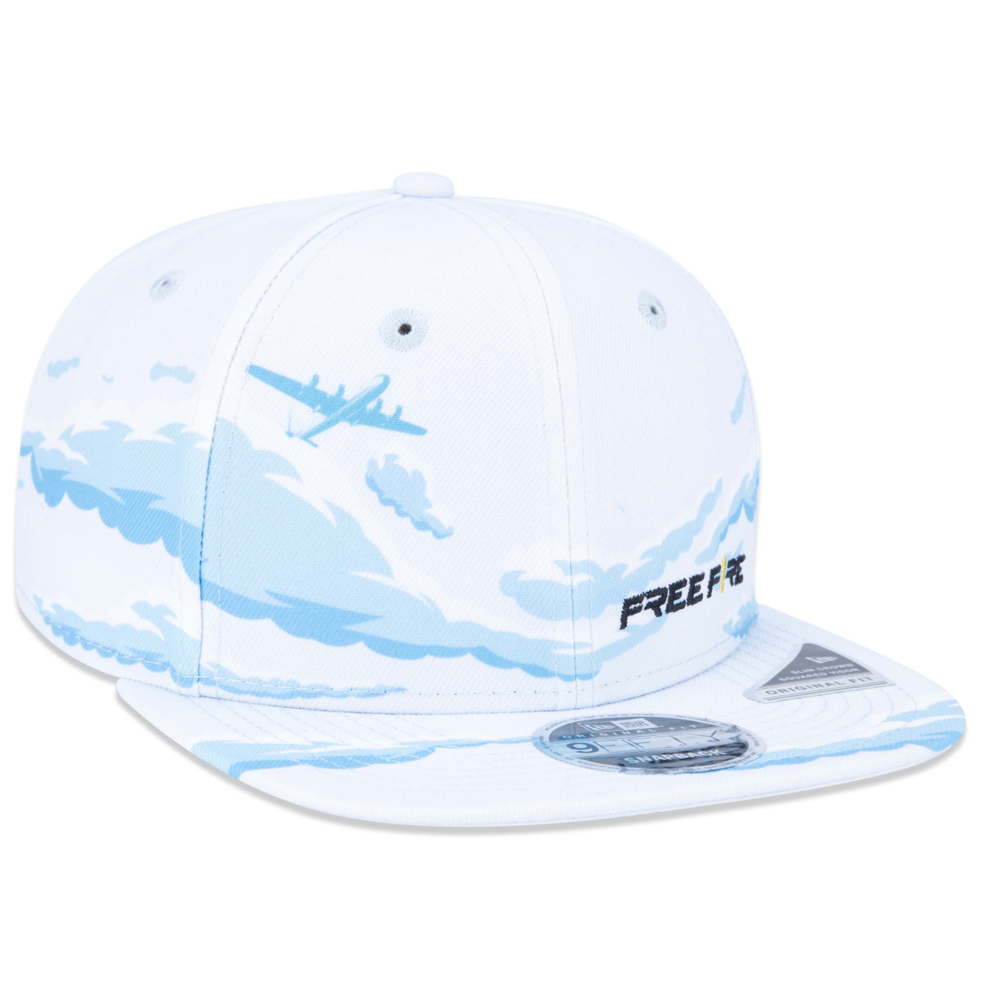 Boné New Era 9FIFTY Orig.Fit Snapback Free Fire Aba Reta Snapback Azul 3