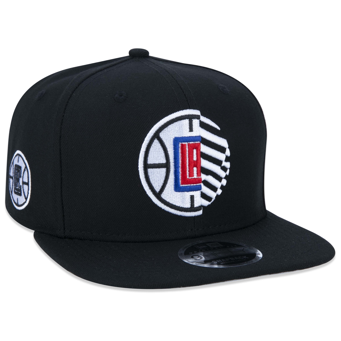 Bone New Era 9FIFTY Original Fit Snapback NBA NETO 78 Los Angeles Clippers Aba Reta Preto Preto 3