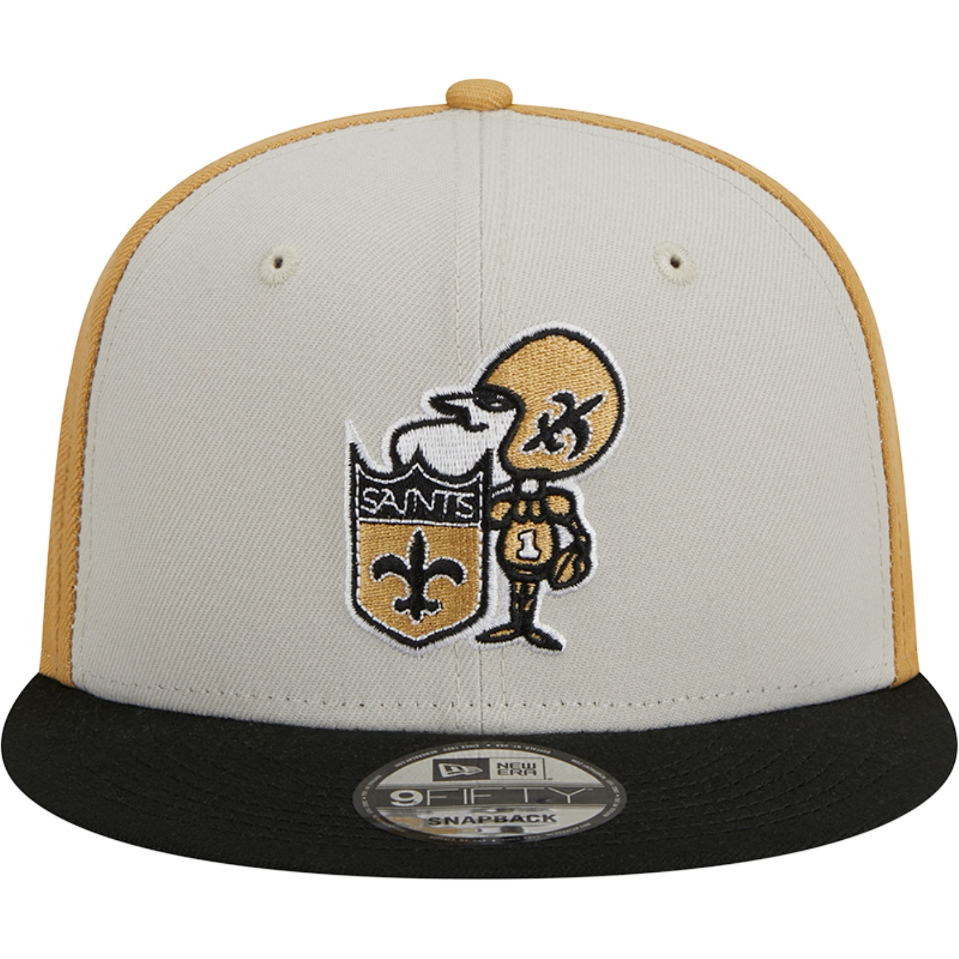 Bone New Era 9FIFTY New Orleans Saints Sideline Historico 2023 Preto 3