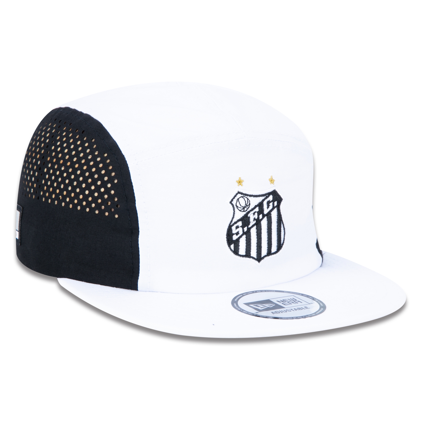 Bone New Era Camper Strapback Aba Reta Futebol Santos Branco 3