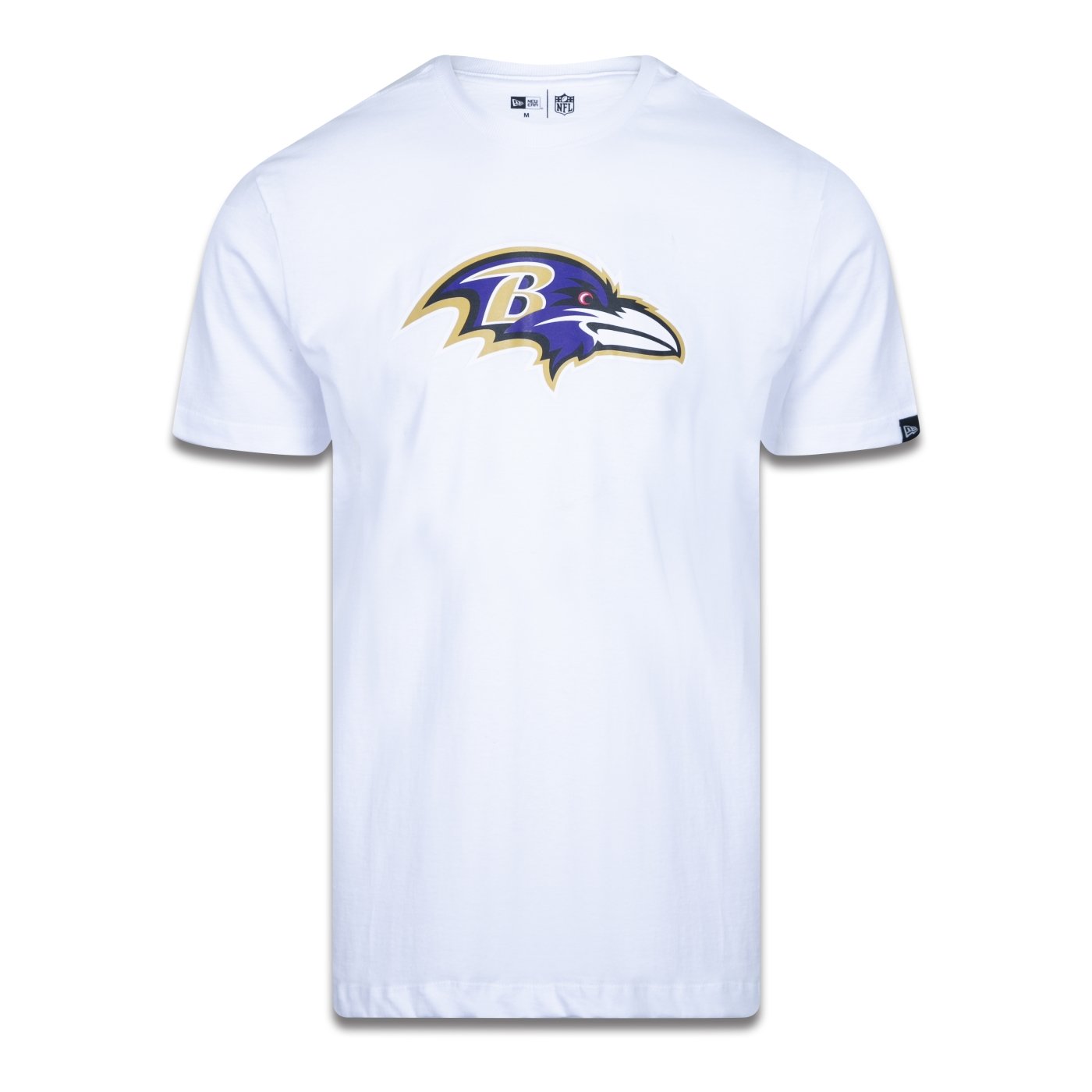 Camiseta New Era Plus Size Regular Manga Curta Baltimore Ravens Branco 1