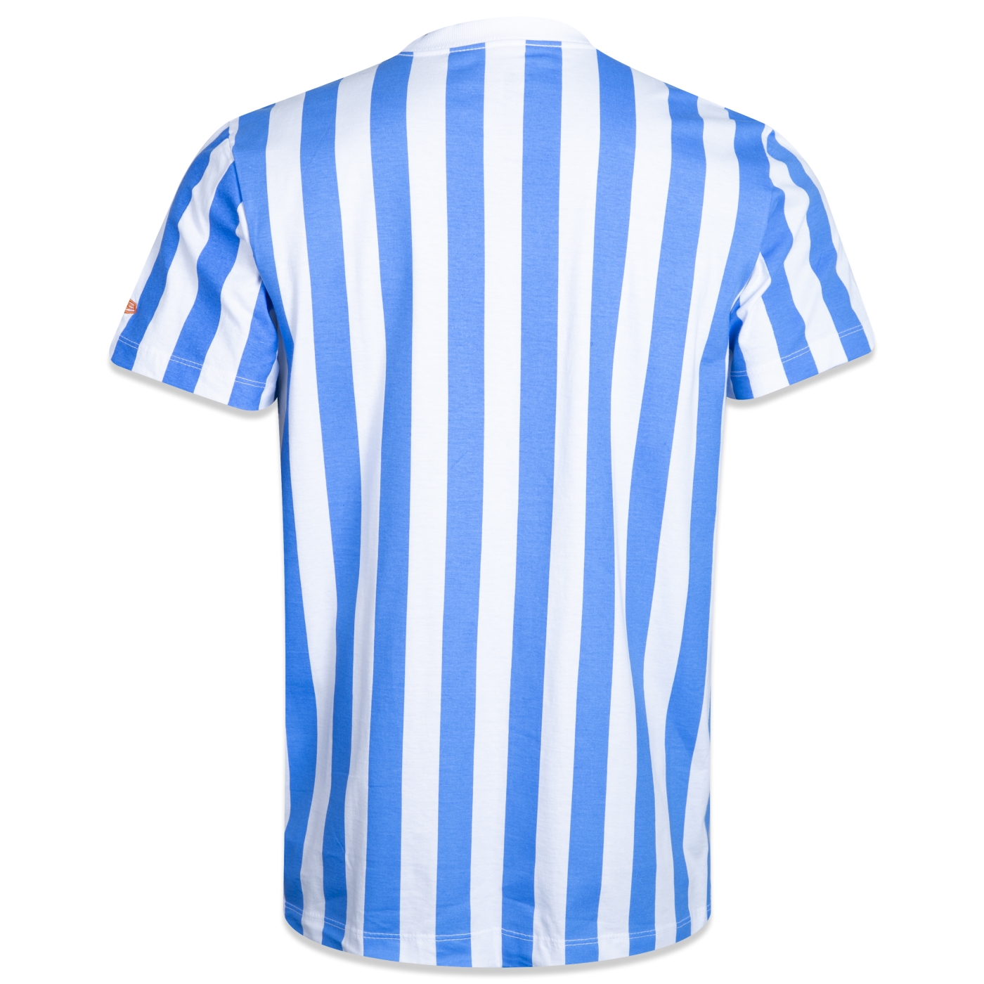 Camiseta New Era Regular Vacation Listrada Manga Curta Azul Branca Azul 2