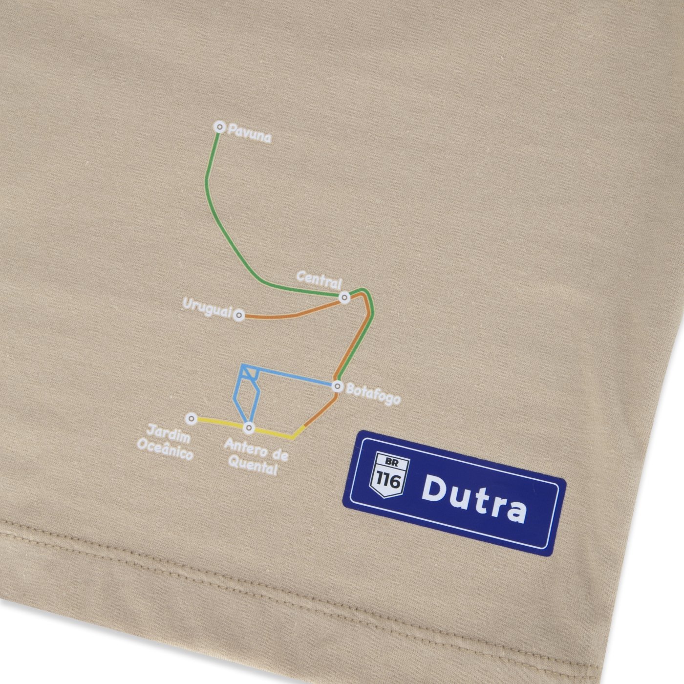 Camiseta New Era Core Cidade do Rio de Janeiro Bege 4