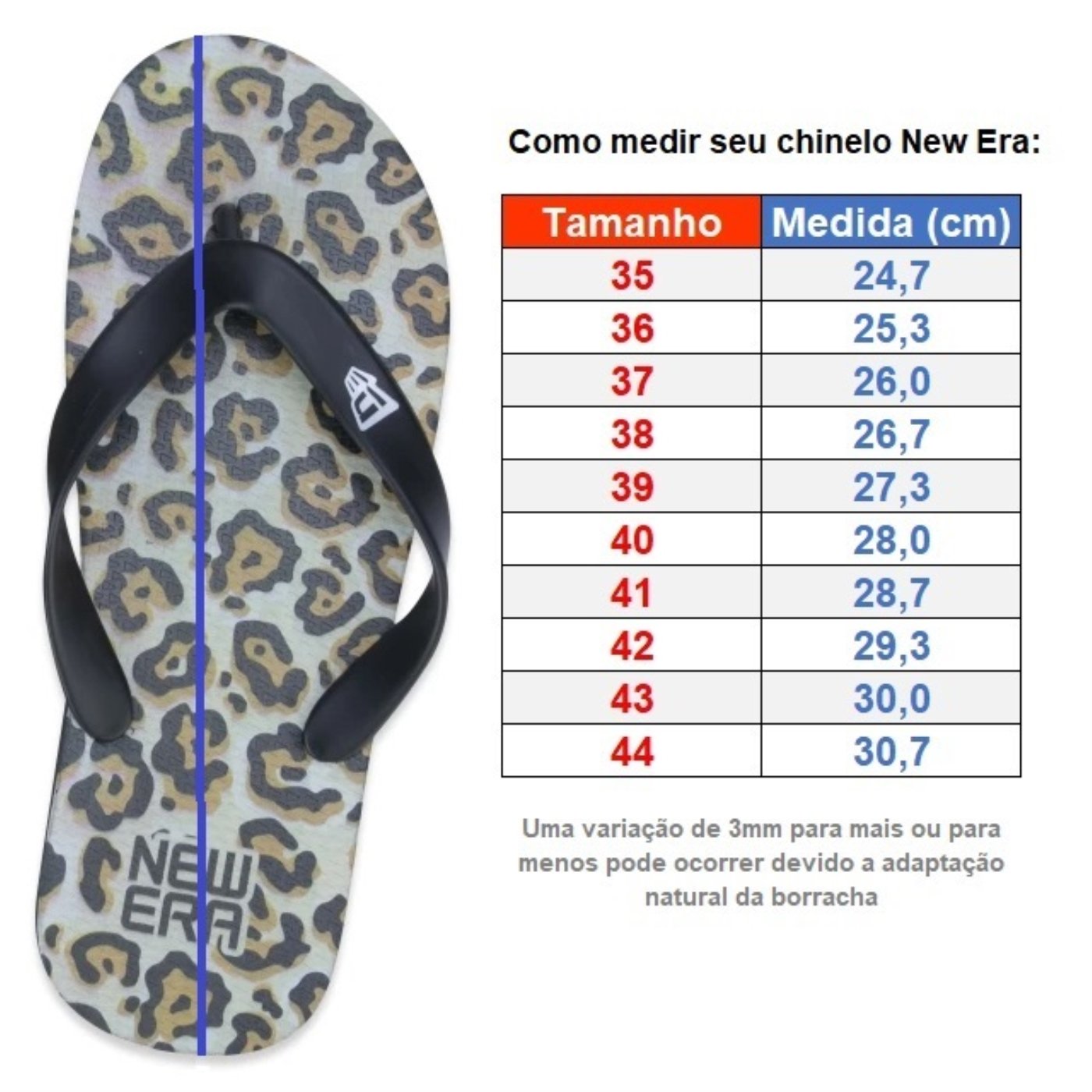 Chinelo New Era de Dedo Animal Print Multicores 7