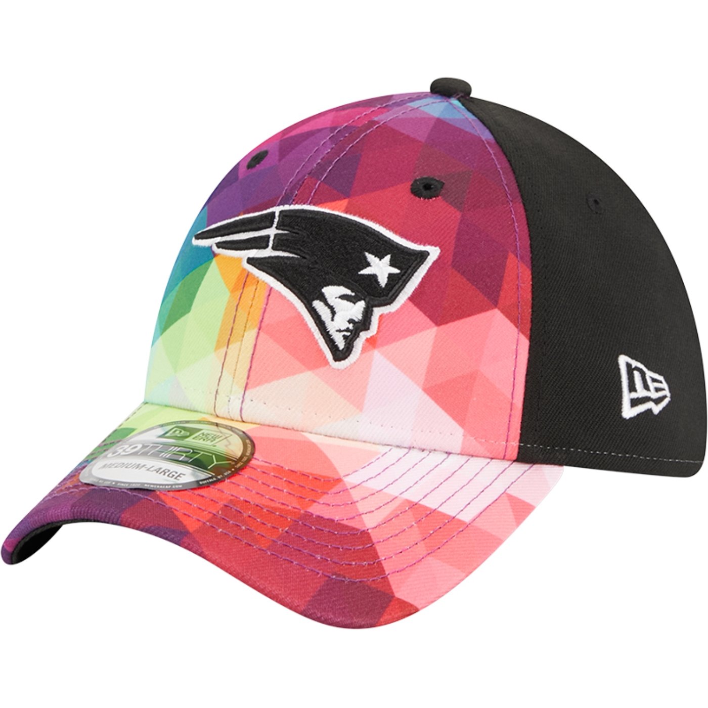 Bone New Era 39THIRTY Stretch Fit NFL Crucial Catch 2023 New England Patriots Multicores 2