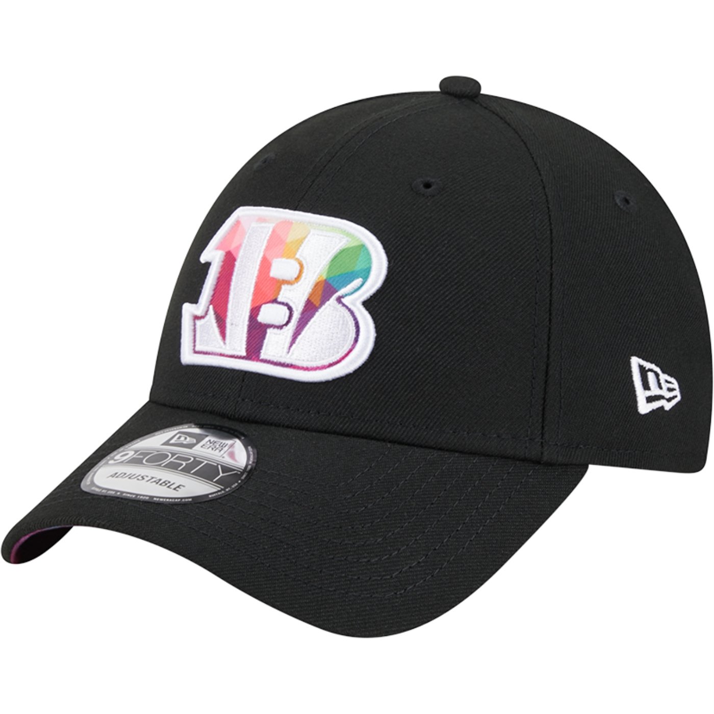 Bone New Era 9FORTY NFL Crucial Catch 2023 Cincinnati Bengals Preto 2