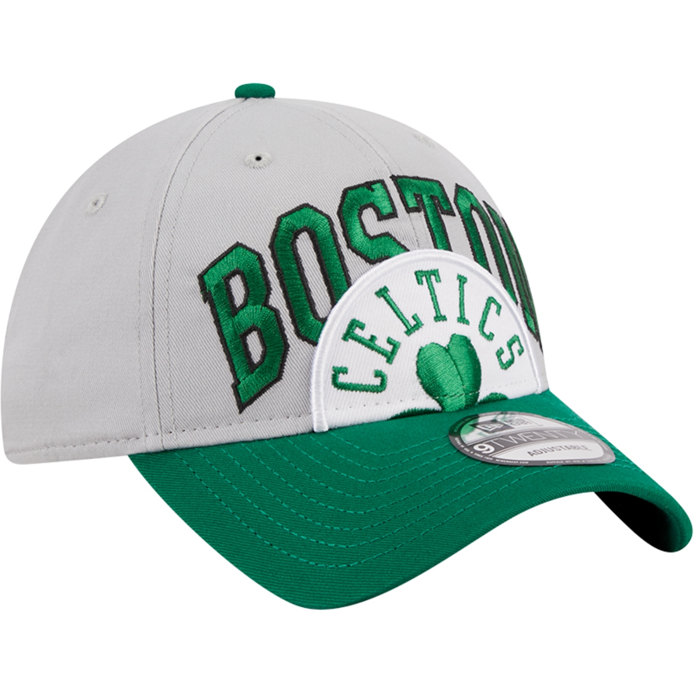 Bone New Era 9TWENTY Boston Celtics NBA Tip-Off 2023 Cinza 2