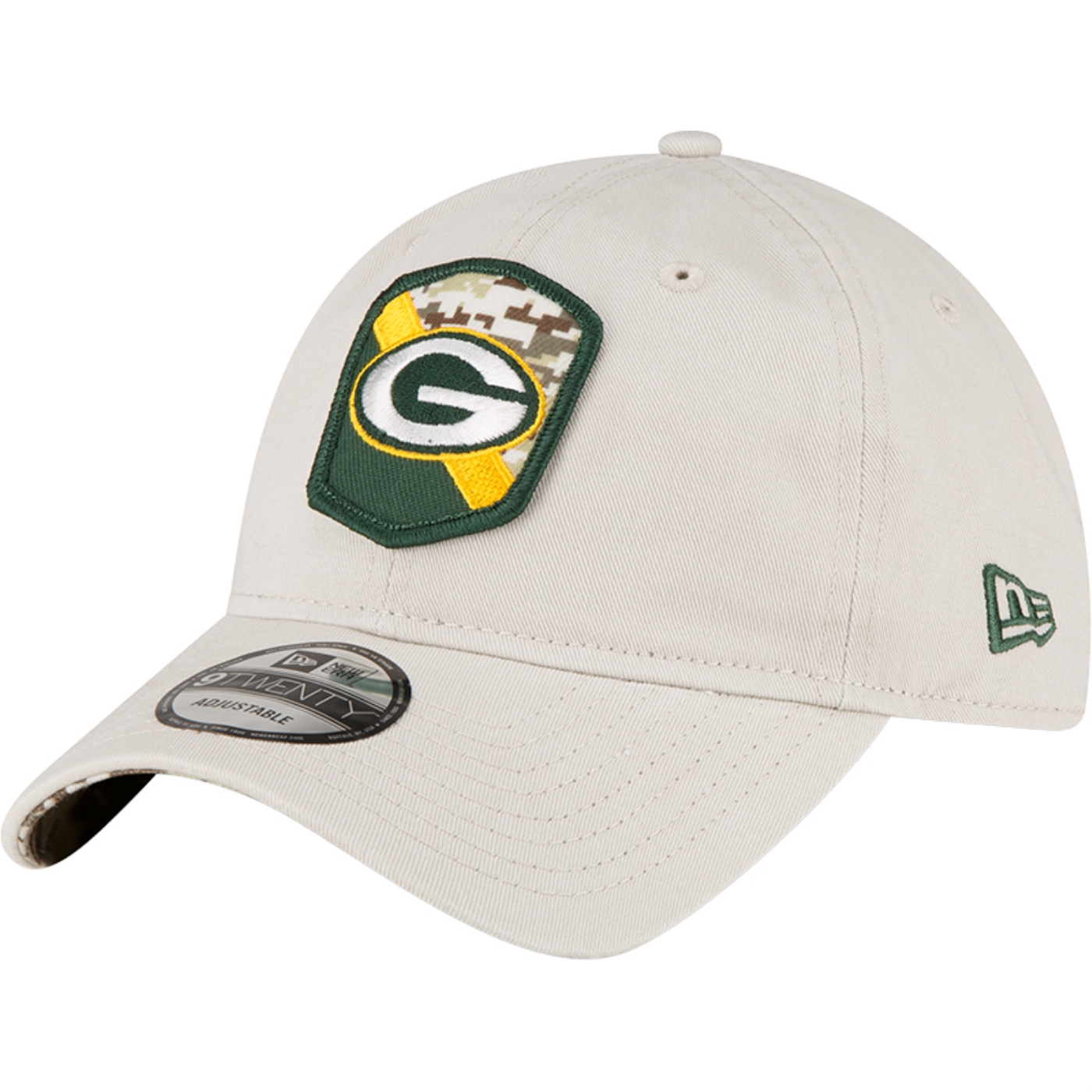 Bone New Era 9TWENTY Salute To Service Green Bay Packers Ajustavel Preto 2