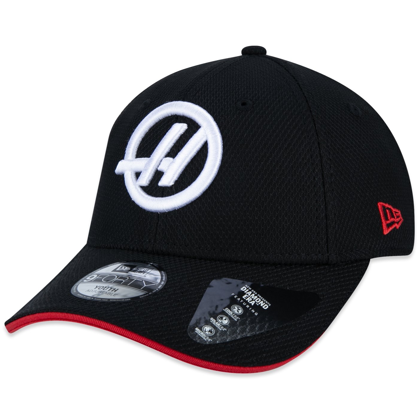 Bone New Era Infantil 9FORTY Equipe Haas F1 2024