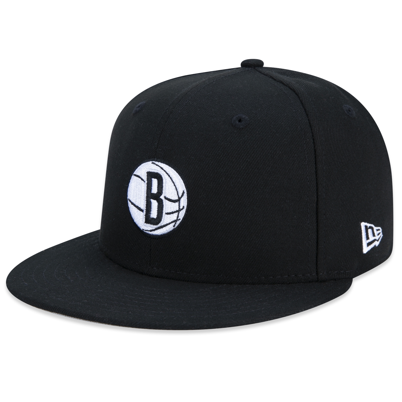 Bone New Era 59FIFTY Brooklyn Nets Club House Preto 1